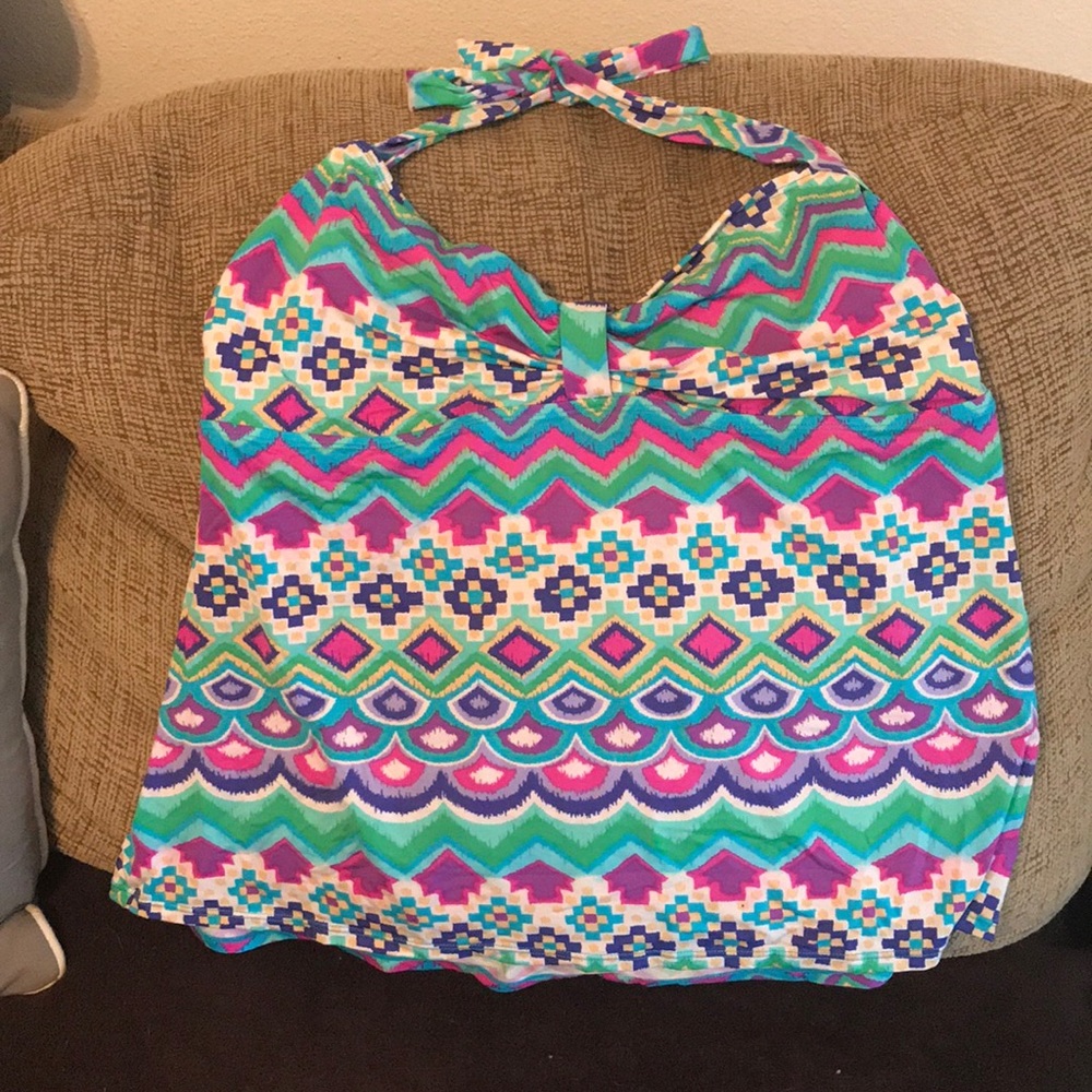 Multi-color Swim Top